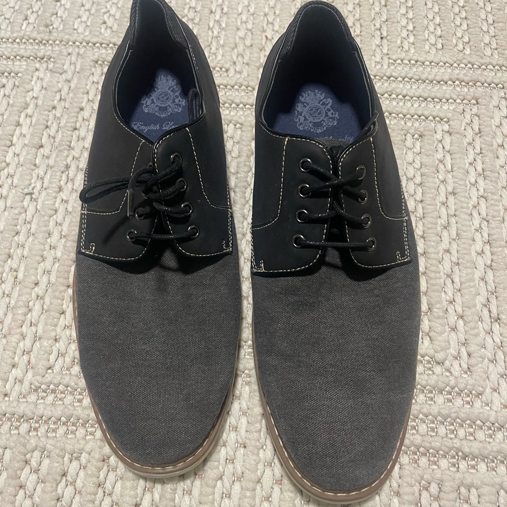 English Laundry Arthur Oxfords Black Gray Sz 11.5